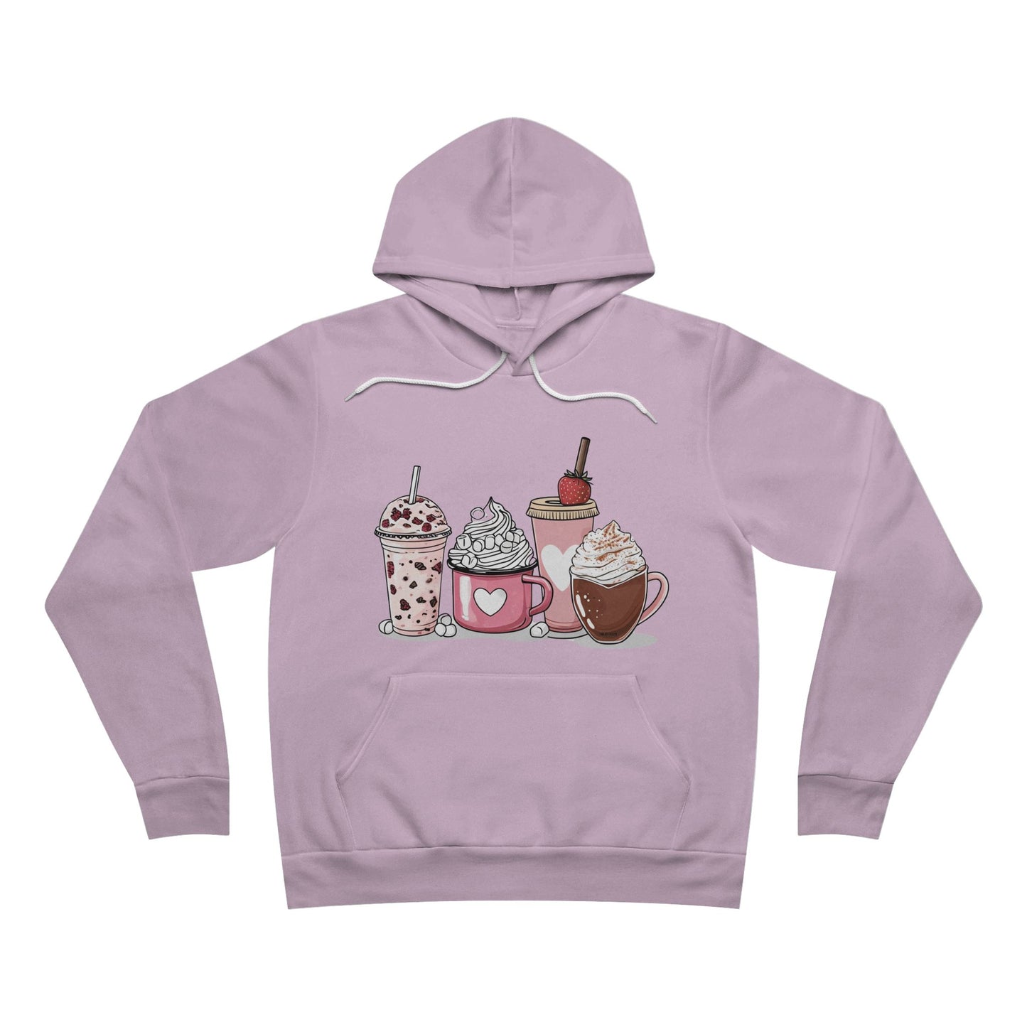 Valentine Unisex Sponge Fleece Pullover Hoodie - Gift, Fun, Sweetheart, Coffee Lover, Valentine's Day Apparel, Couples Hooded Sweatshirt