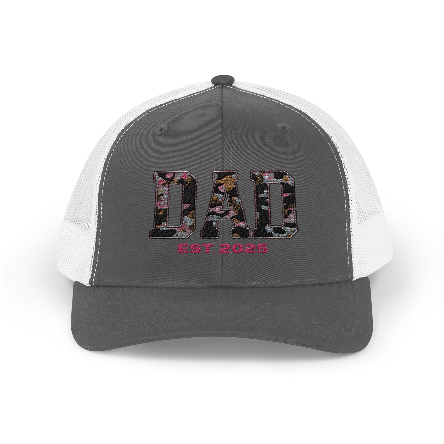 Personalized Embordered Dad Hat - Snapback Trucker Cap for Dad, Personalize with Child(ren) Name(s)