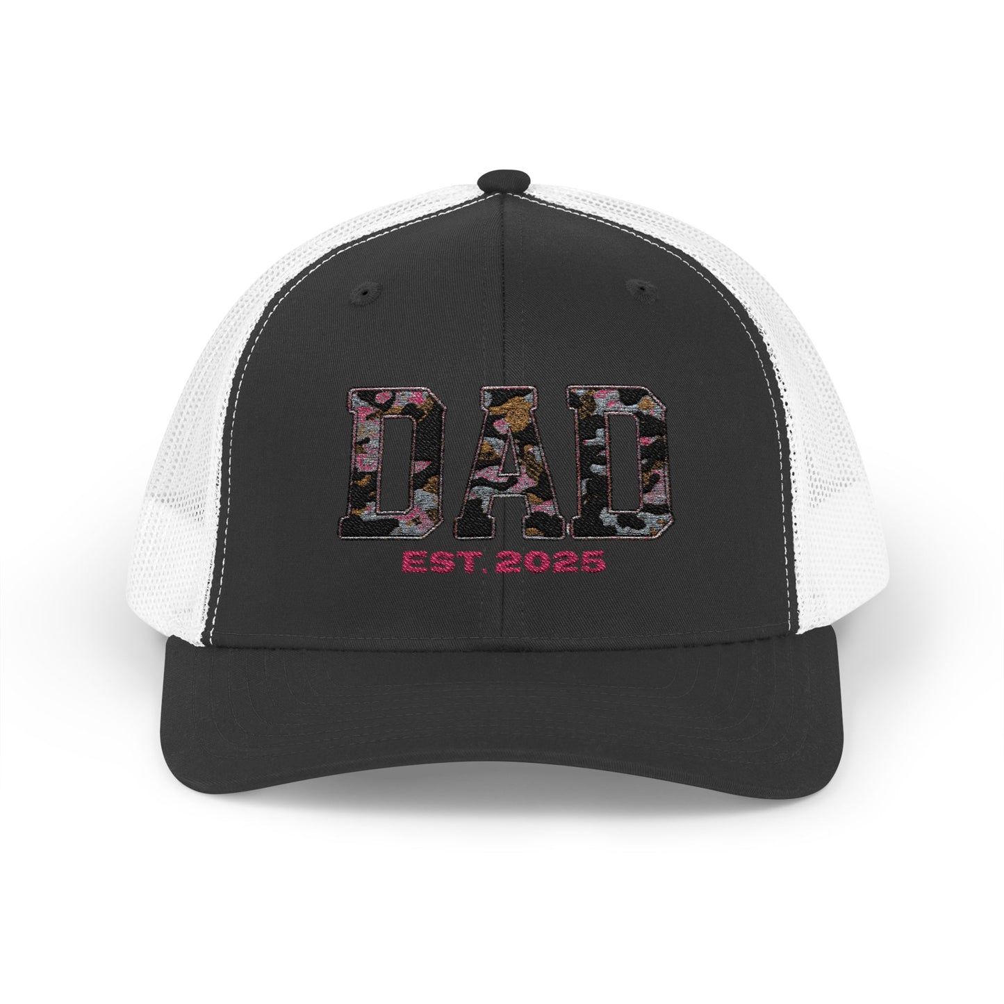 Personalized Embordered Dad Hat - Snapback Trucker Cap for Dad, Personalize with Child(ren) Name(s)