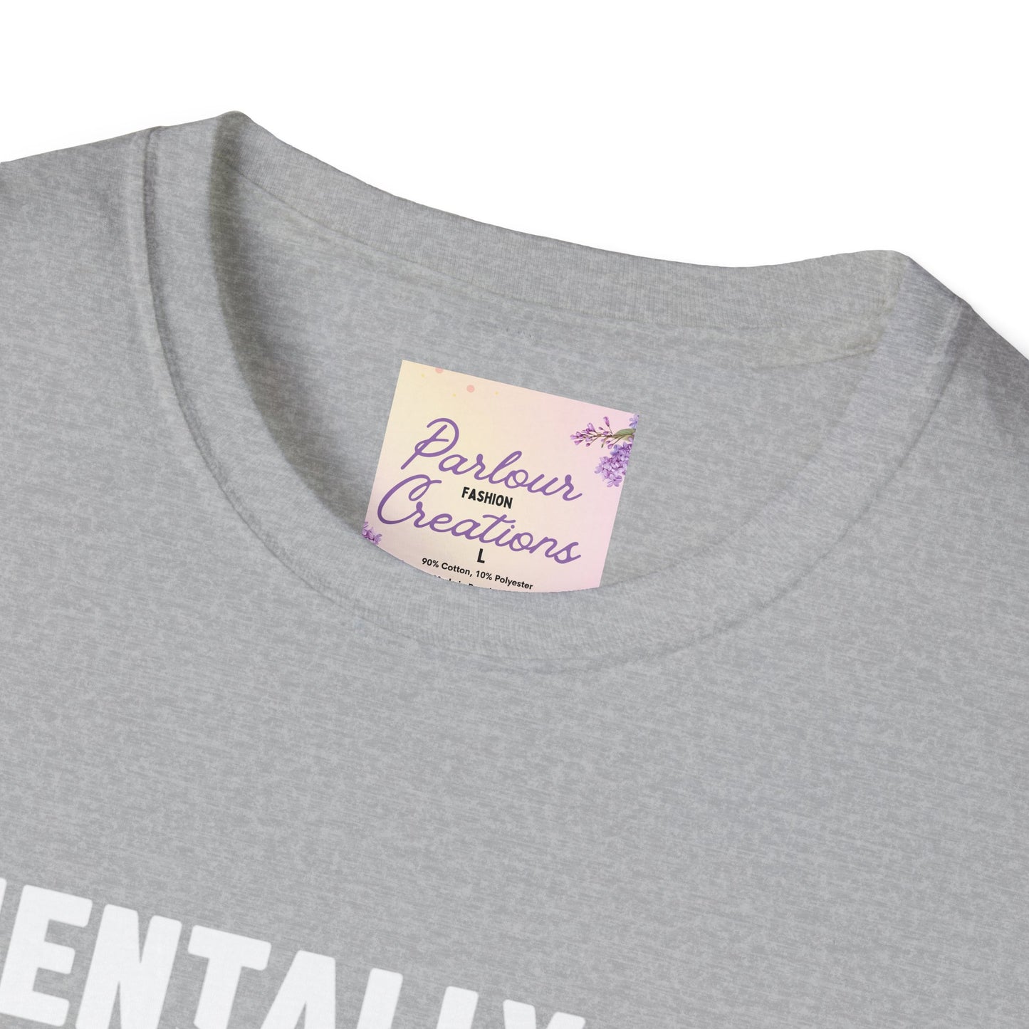 Funny Cat T-Shirt | "Mentally Ill But Totally Chill" Unisex Softstyle Tee