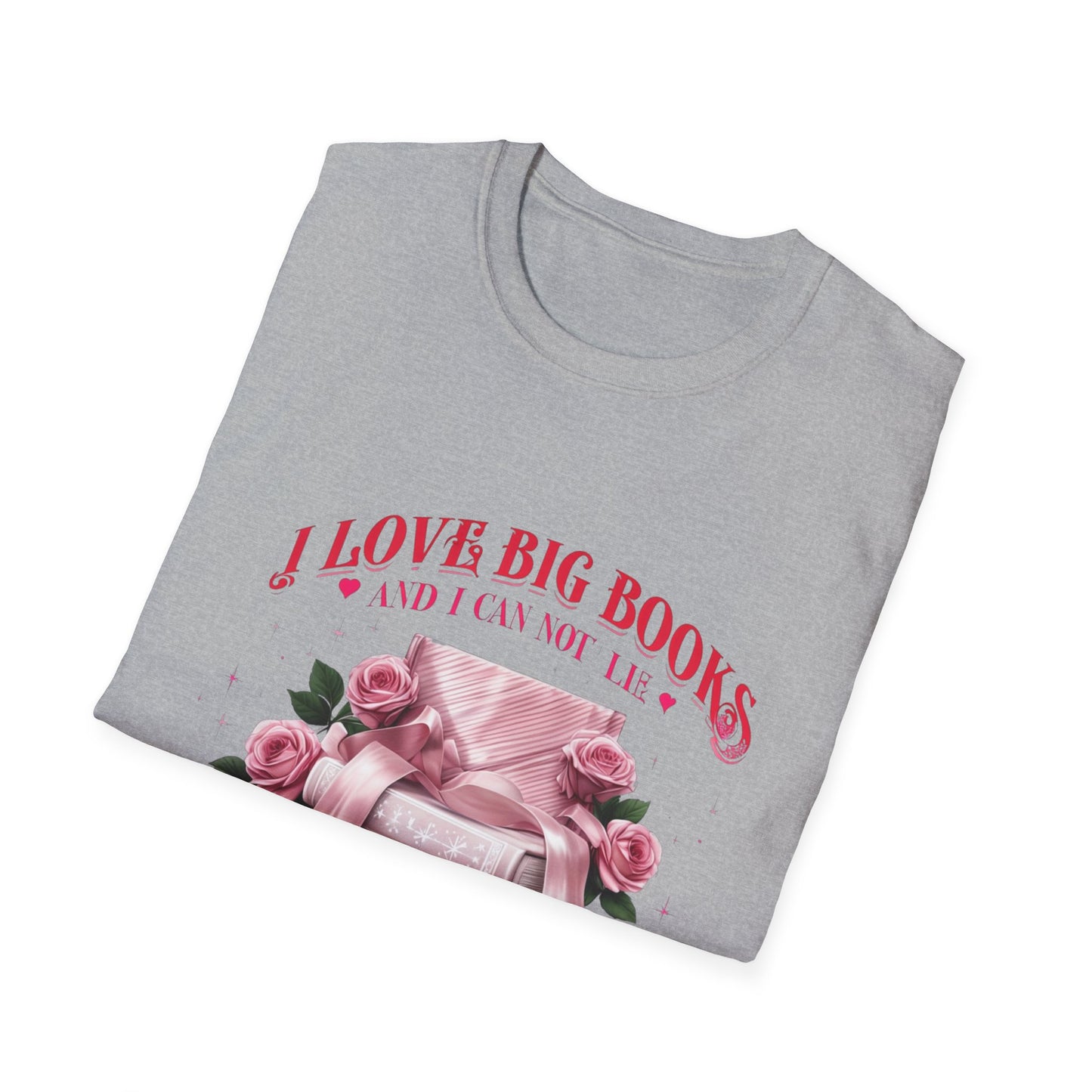 I Love Big Books Unisex Softstyle T-Shirt - Perfect for Book Lovers