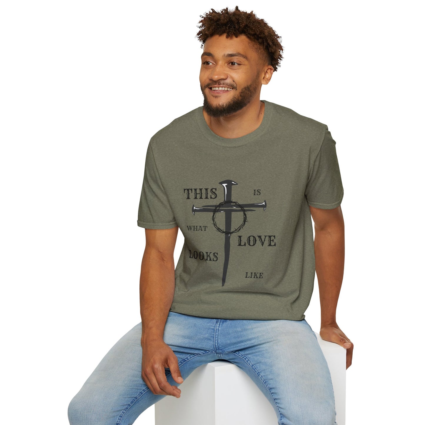 This Is What Love Looks Like Unisex Softstyle T-Shirt - Meaningful Graphic Tee