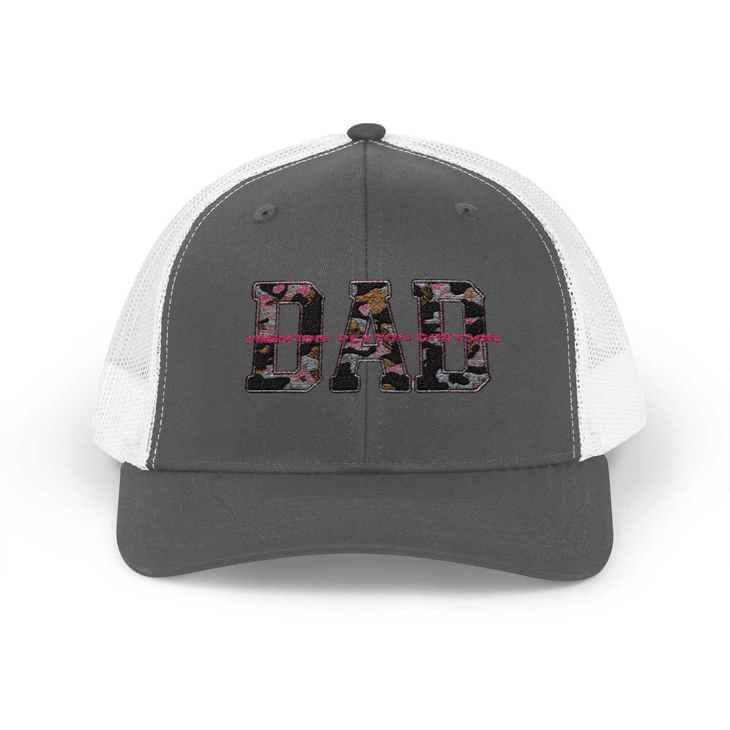 Personalized Dad Trucker Cap - Custom Dad Hat with Kids Names - Fathers Day Gift, Snapback Trucker Hat, Baseball Cap, Dad