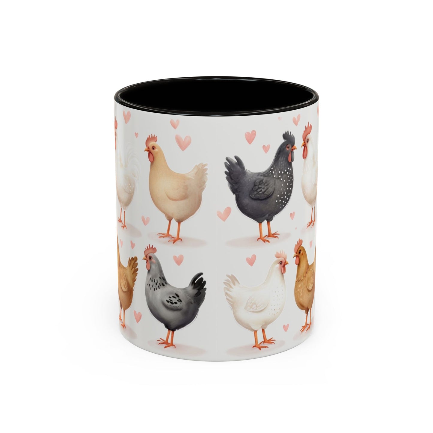 Valentines Chicken Lovers 11oz Ceramic Mug For Him, Her, Them, Child, Gift