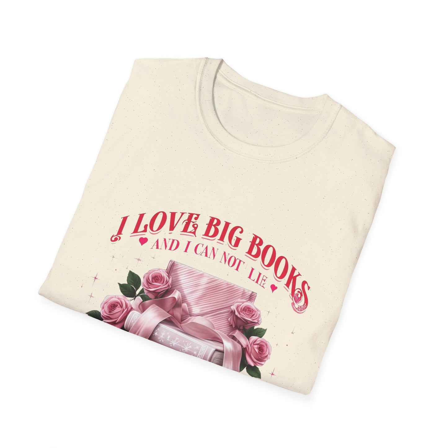 I Love Big Books Unisex Softstyle T-Shirt - Perfect for Book Lovers