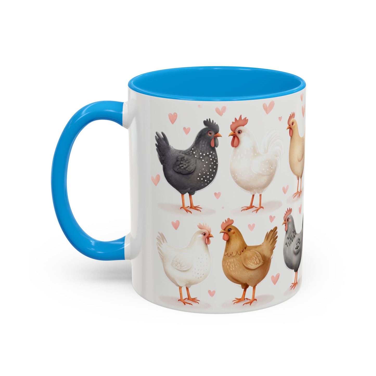 Valentines Chicken Lovers 11oz Ceramic Mug For Him, Her, Them, Child, Gift