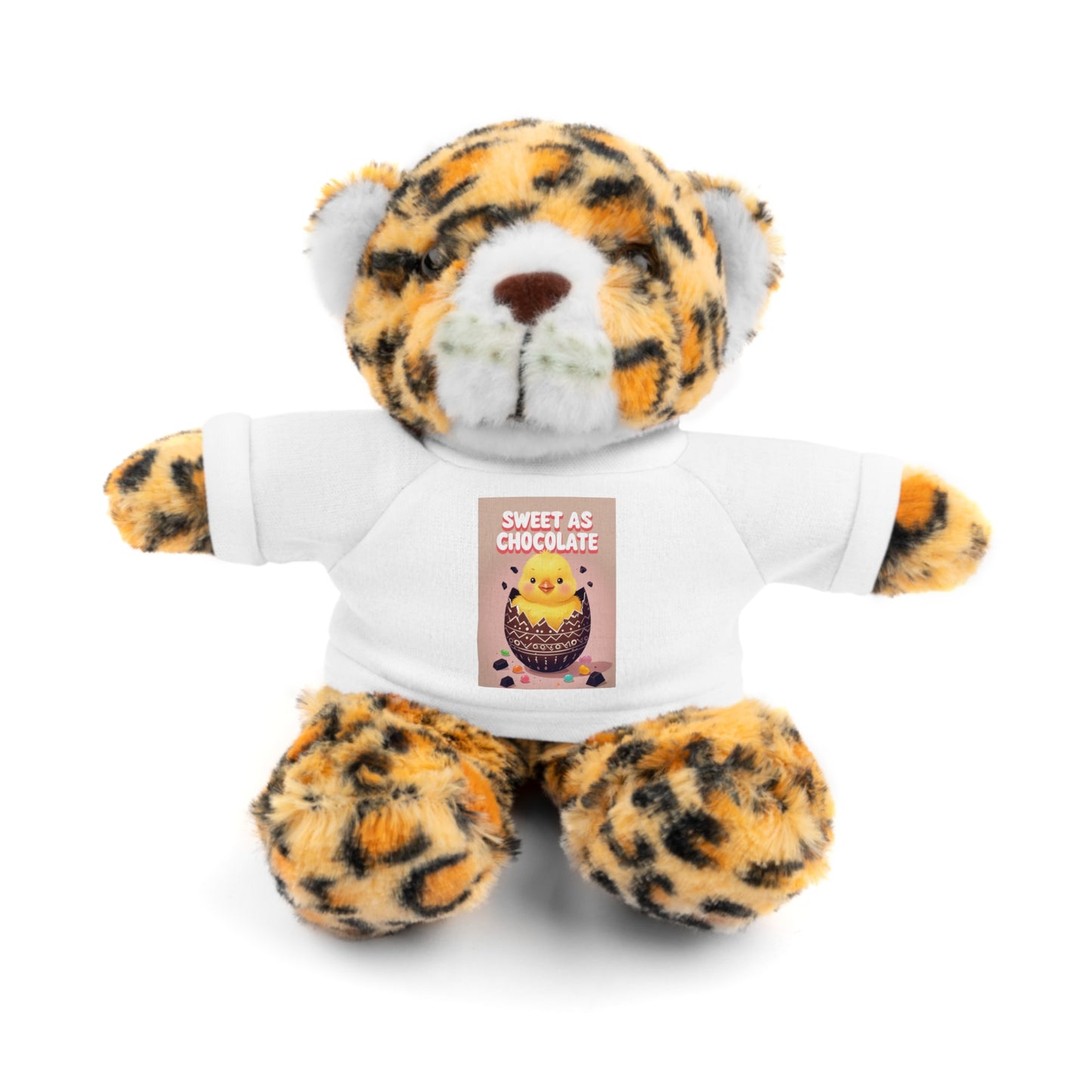 Sweet as Chocolate Stuffed Animal - Adorable Plush Toy with Tee