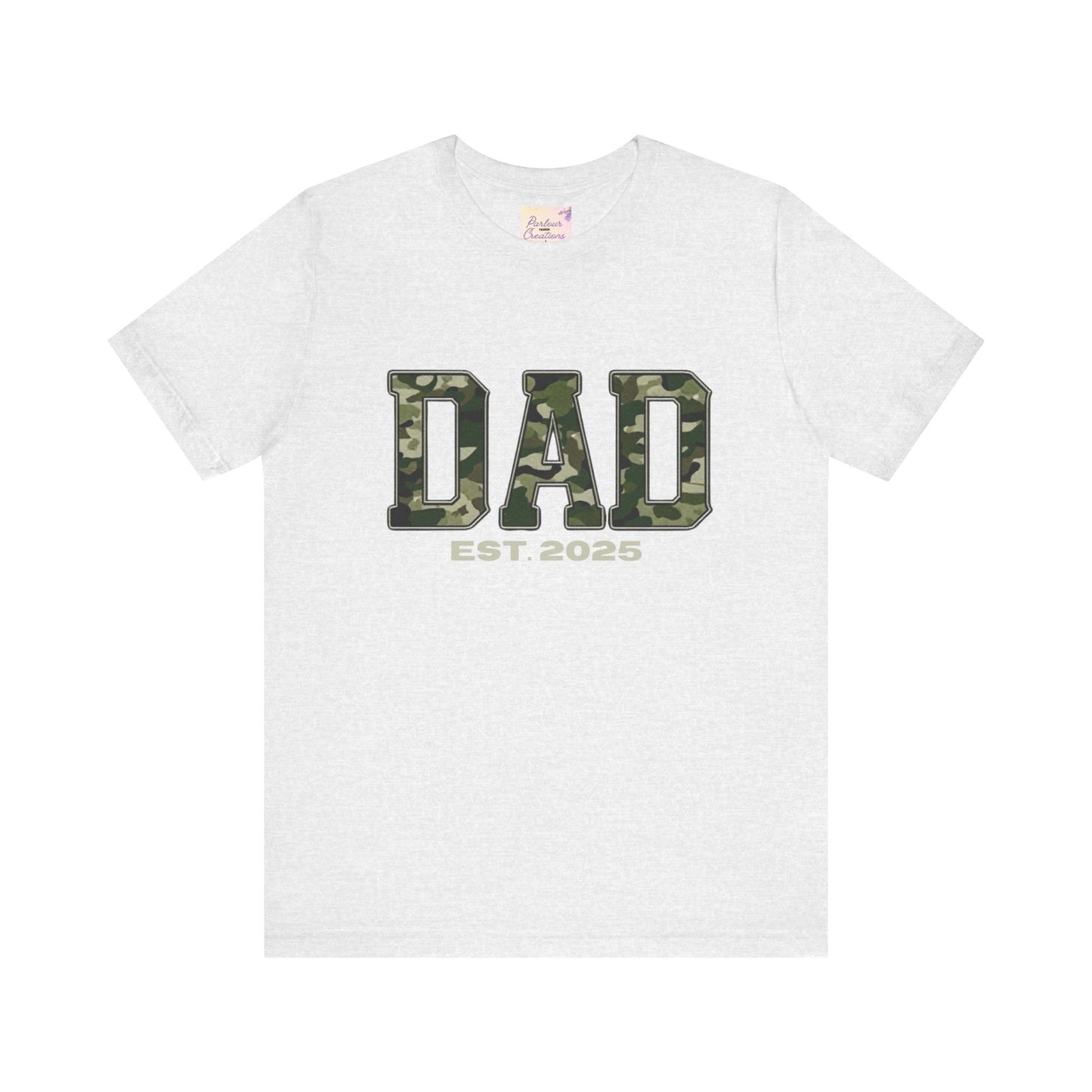 Camo Dad T-Shirt - Perfect Gift for New Dads, Father's Day, Baby Shower, Military-Themed Events, Casual Wear