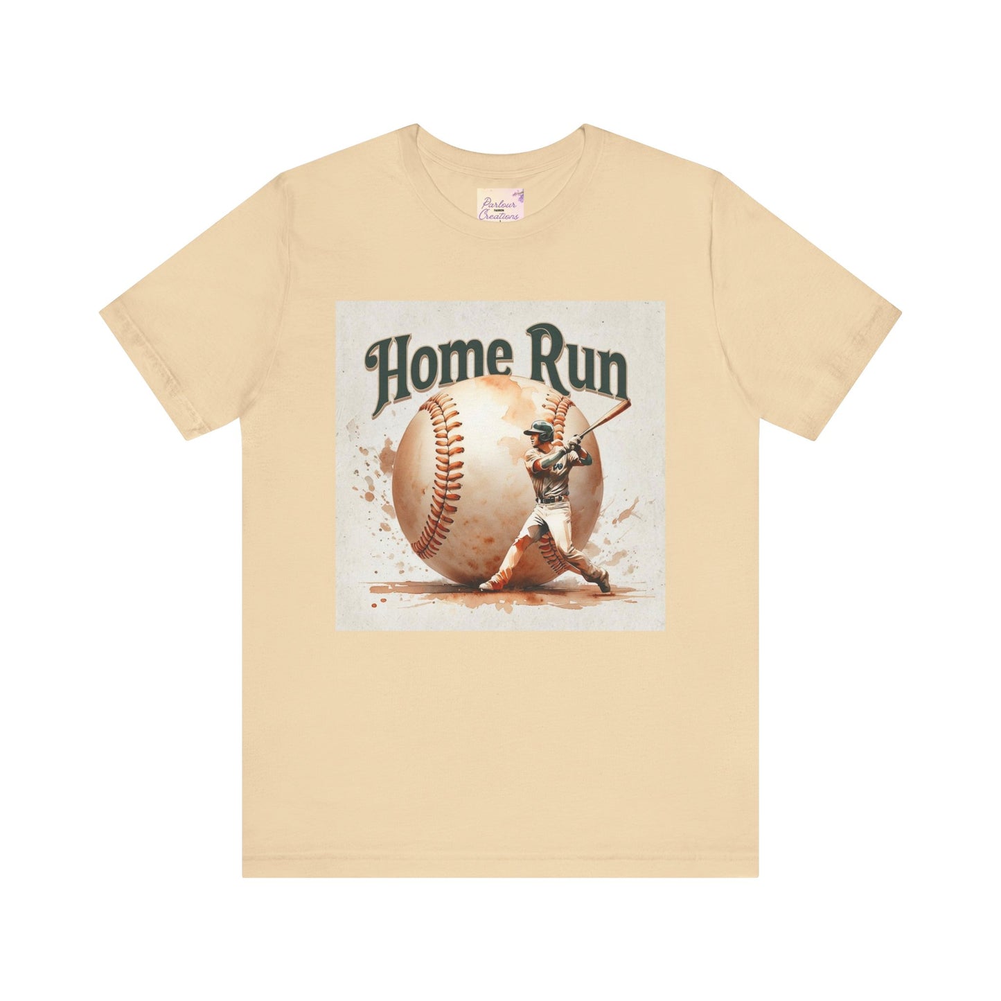 Home Run Baseball Tee, Soft Cotton Shirt for Sports Lovers, Perfect Gift for Baseball Fans, Unisex Graphic Tee, Summer Casual Wear