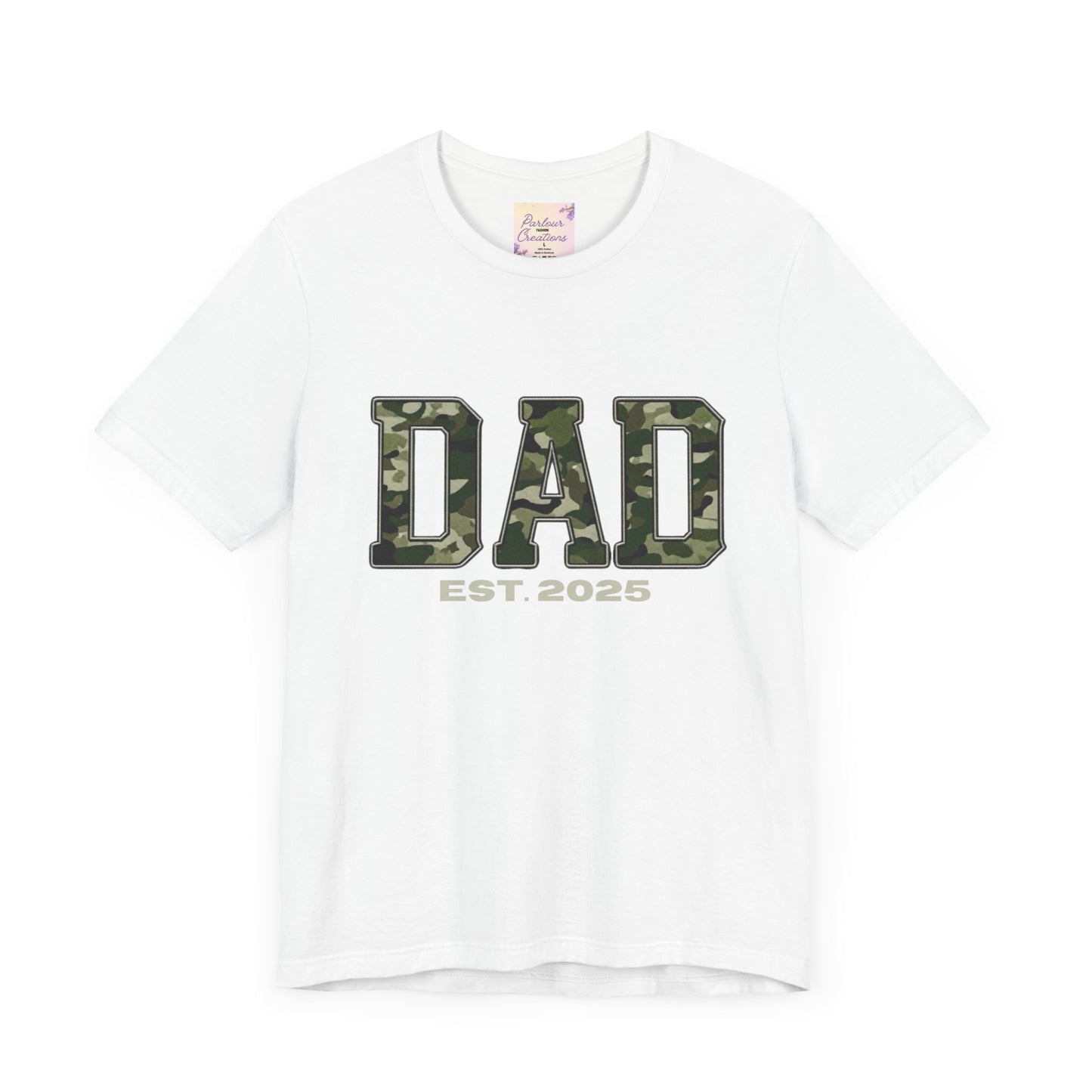 Camo Dad T-Shirt - Perfect Gift for New Dads, Father's Day, Baby Shower, Military-Themed Events, Casual Wear