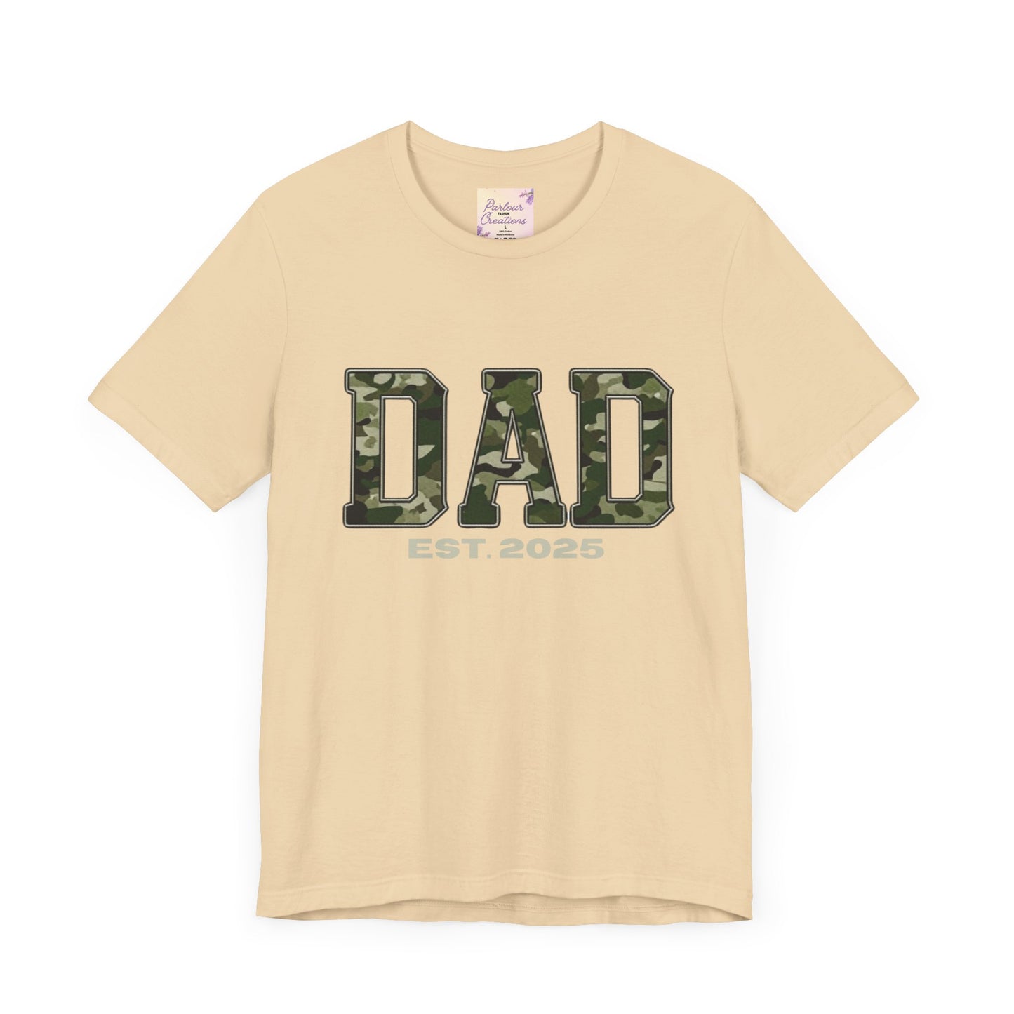 Camo Dad T-Shirt - Perfect Gift for New Dads, Father's Day, Baby Shower, Military-Themed Events, Casual Wear