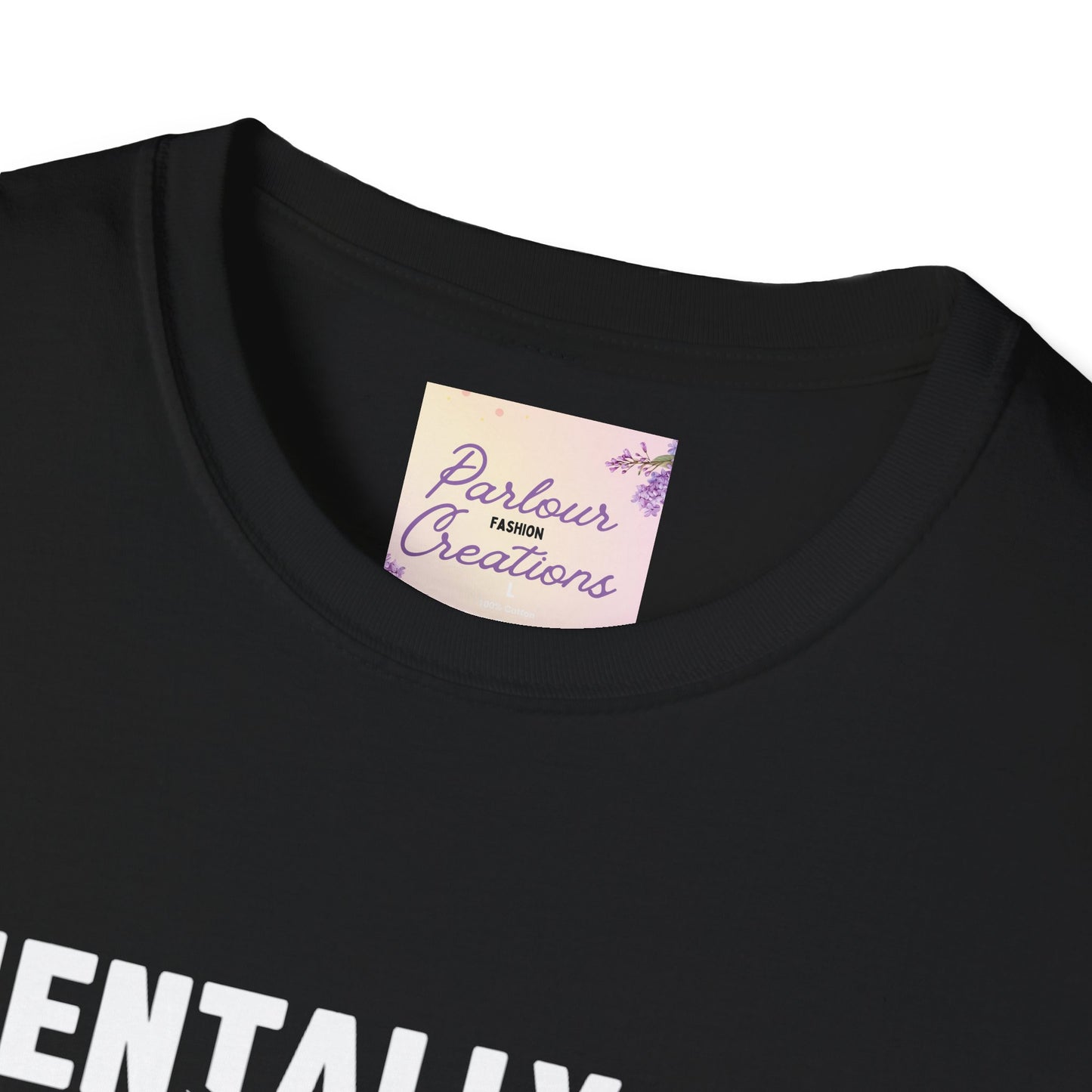 Funny Cat T-Shirt | "Mentally Ill But Totally Chill" Unisex Softstyle Tee