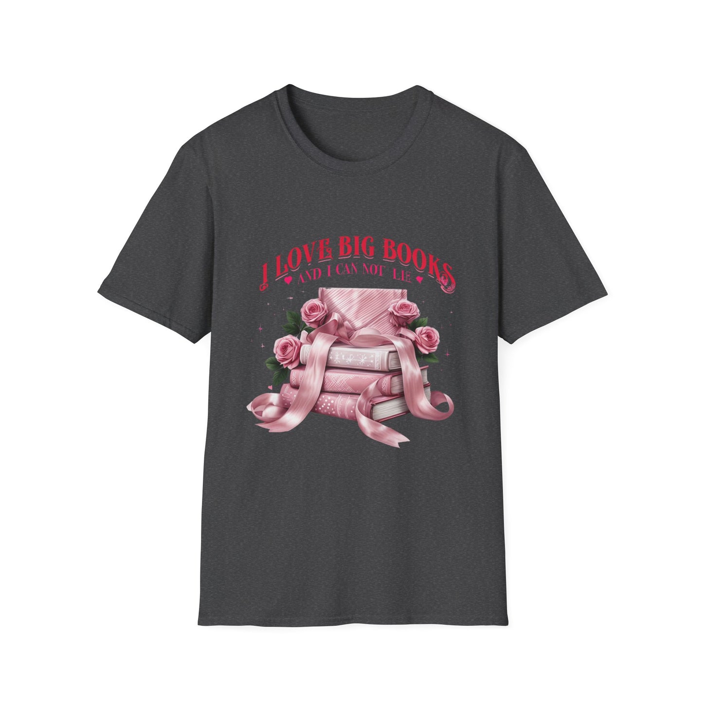 I Love Big Books Unisex Softstyle T-Shirt - Perfect for Book Lovers