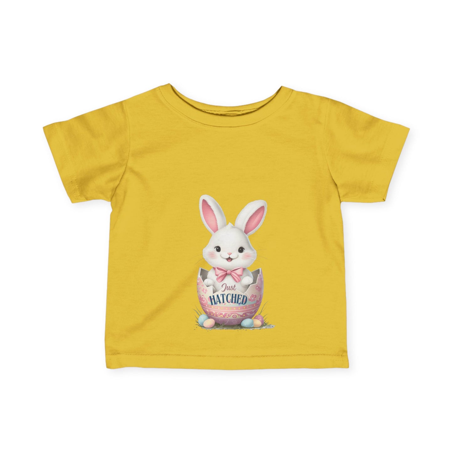 Cute Easter Bunny Infant Tee - "Just Hatched"