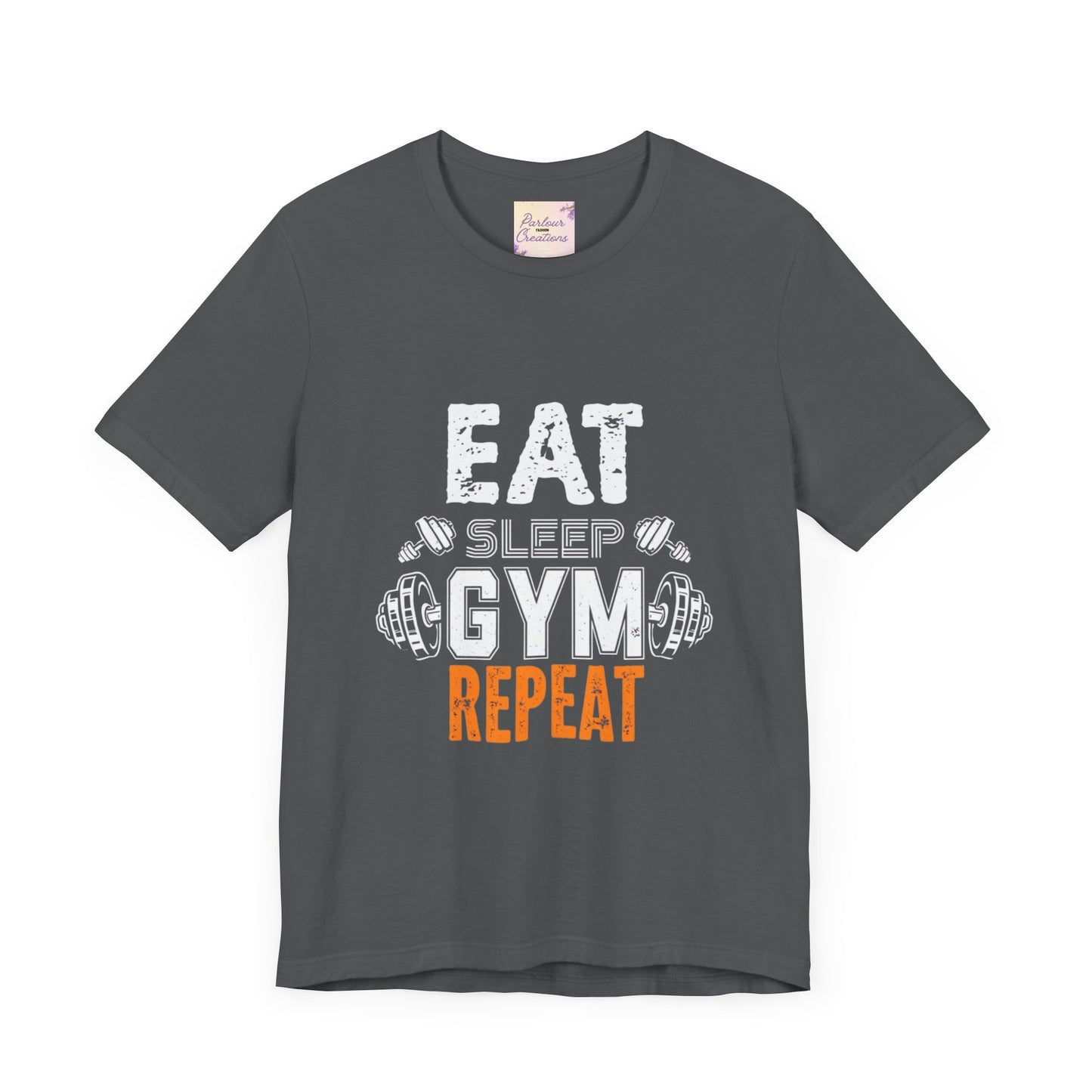 Fitness Motivation Tee, Eat Sleep Gym Repeat Shirt, Workout Apparel, Gifts for Gym Lovers, Casual Wear, Exercise Top