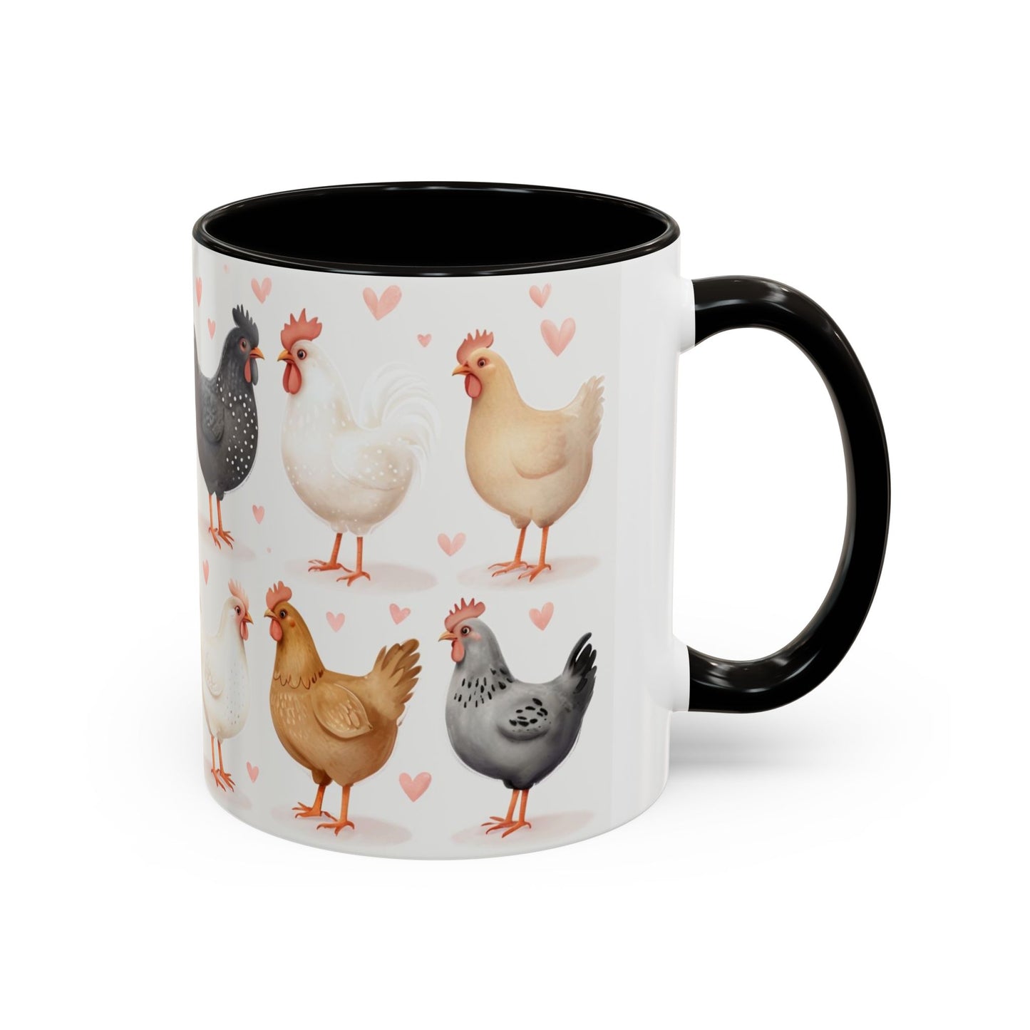 Valentines Chicken Lovers 11oz Ceramic Mug For Him, Her, Them, Child, Gift