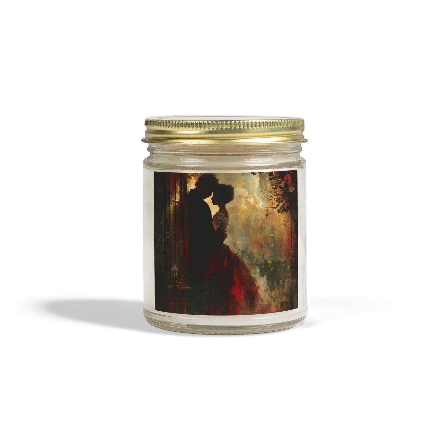 Romantic Lovers Scented Candles - Coconut Apricot Wax (4oz, 9oz) - Perfect for Date Nights and Special Occasions