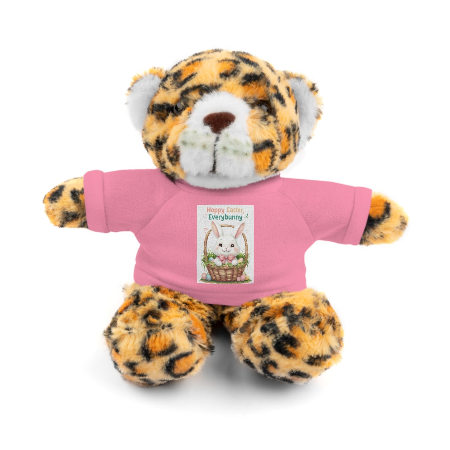 "Hoppy Easter" Easter Stuffed Animal Tee Bear - Perfect Gift for Kids