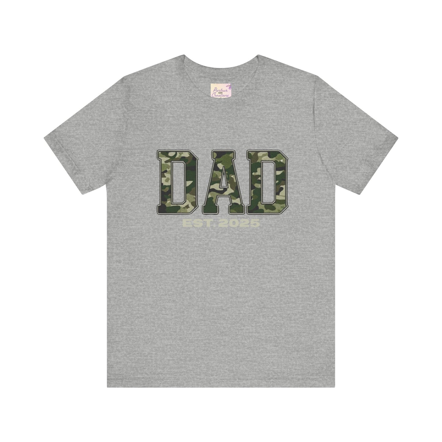 Camo Dad T-Shirt - Perfect Gift for New Dads, Father's Day, Baby Shower, Military-Themed Events, Casual Wear