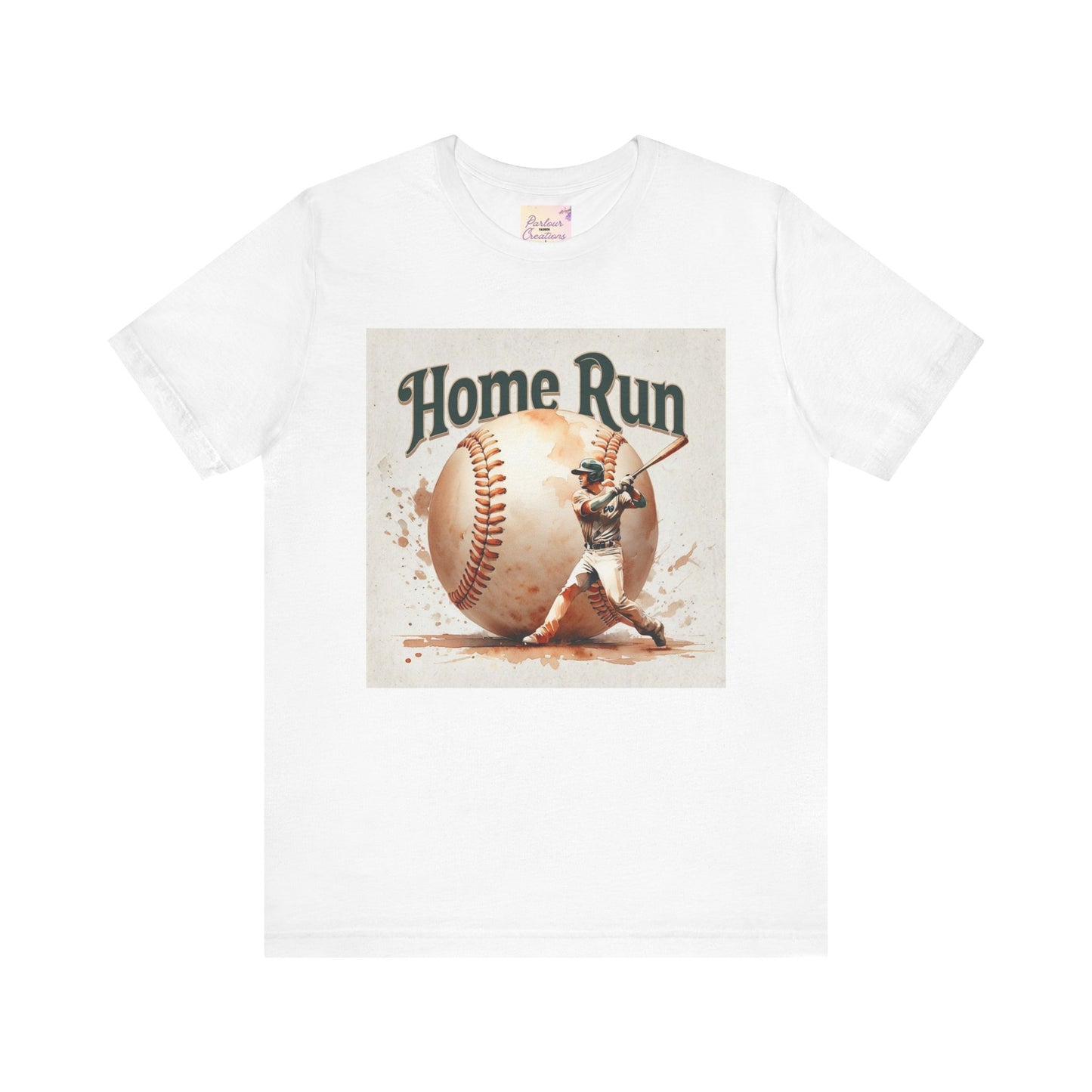 Home Run Baseball Tee, Soft Cotton Shirt for Sports Lovers, Perfect Gift for Baseball Fans, Unisex Graphic Tee, Summer Casual Wear