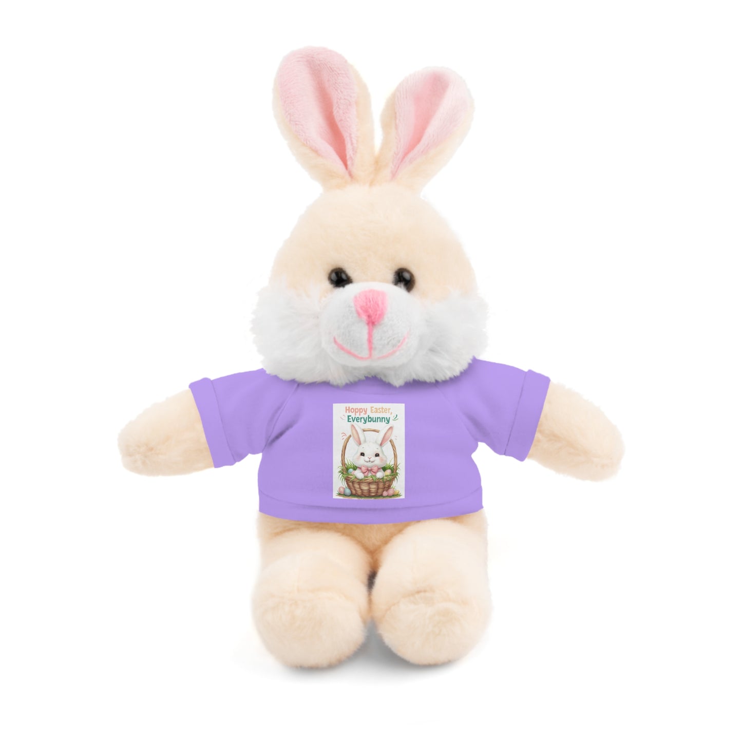 "Hoppy Easter" Easter Stuffed Animal Tee Bear - Perfect Gift for Kids