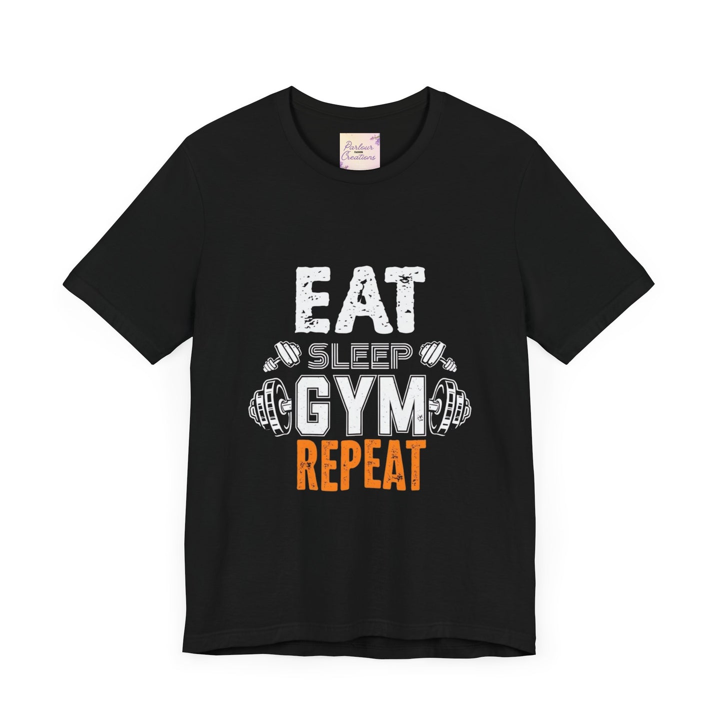 Fitness Motivation Tee, Eat Sleep Gym Repeat Shirt, Workout Apparel, Gifts for Gym Lovers, Casual Wear, Exercise Top