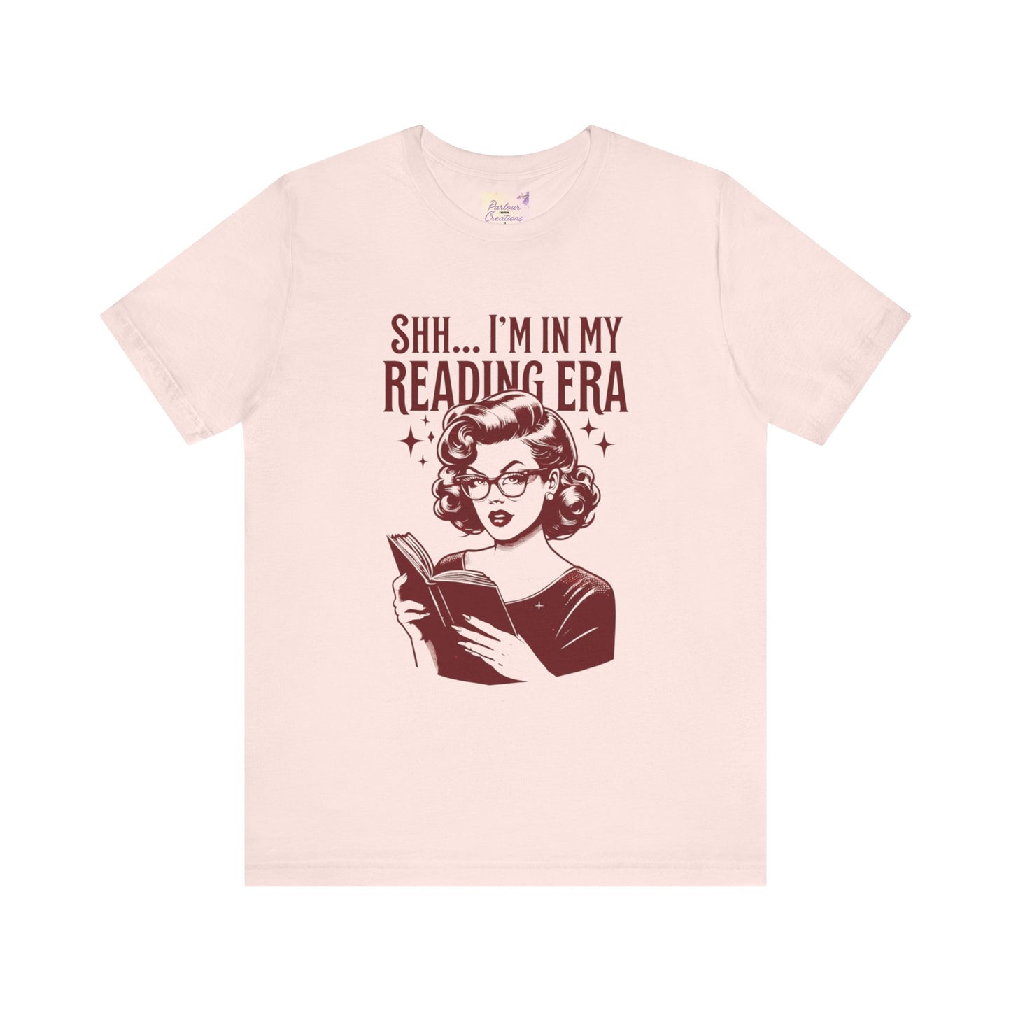 Shh... I'm in My Reading Era Tee, Book Lover Shirt, Gift for Readers, Literary T-Shirt, Cozy Reading Apparel, Fun Bookish Gift