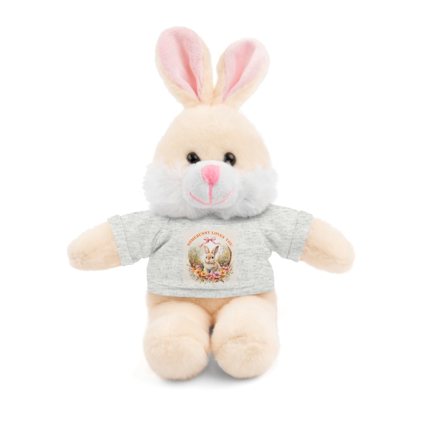 Personalized Stuffed Animal with Tee - ‘Somebunny Loves You’ Bear