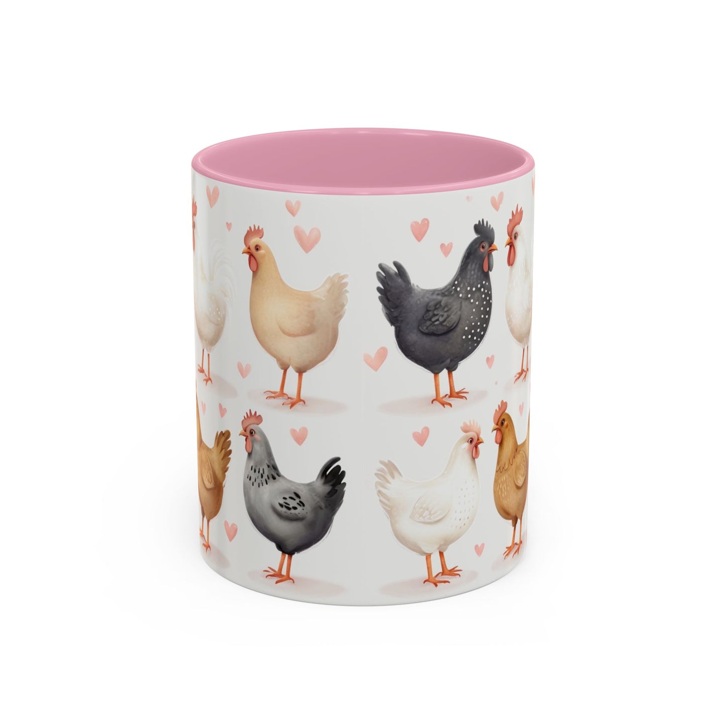 Valentines Chicken Lovers 11oz Ceramic Mug For Him, Her, Them, Child, Gift