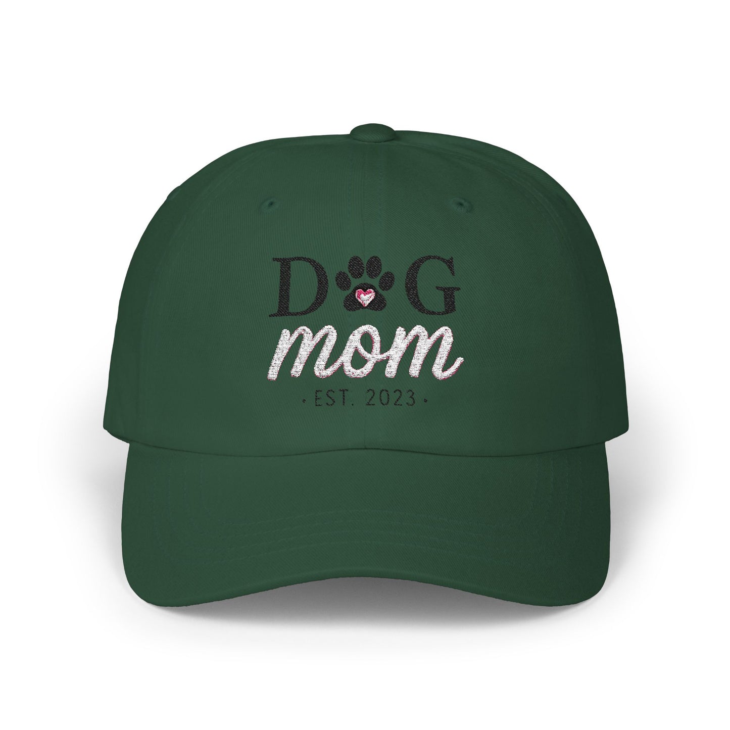 Trendy Dog Mom 100% Cotton Classic Ball Cap – Comfortable, Adjustable, and Stylish Gift for Pet Lovers