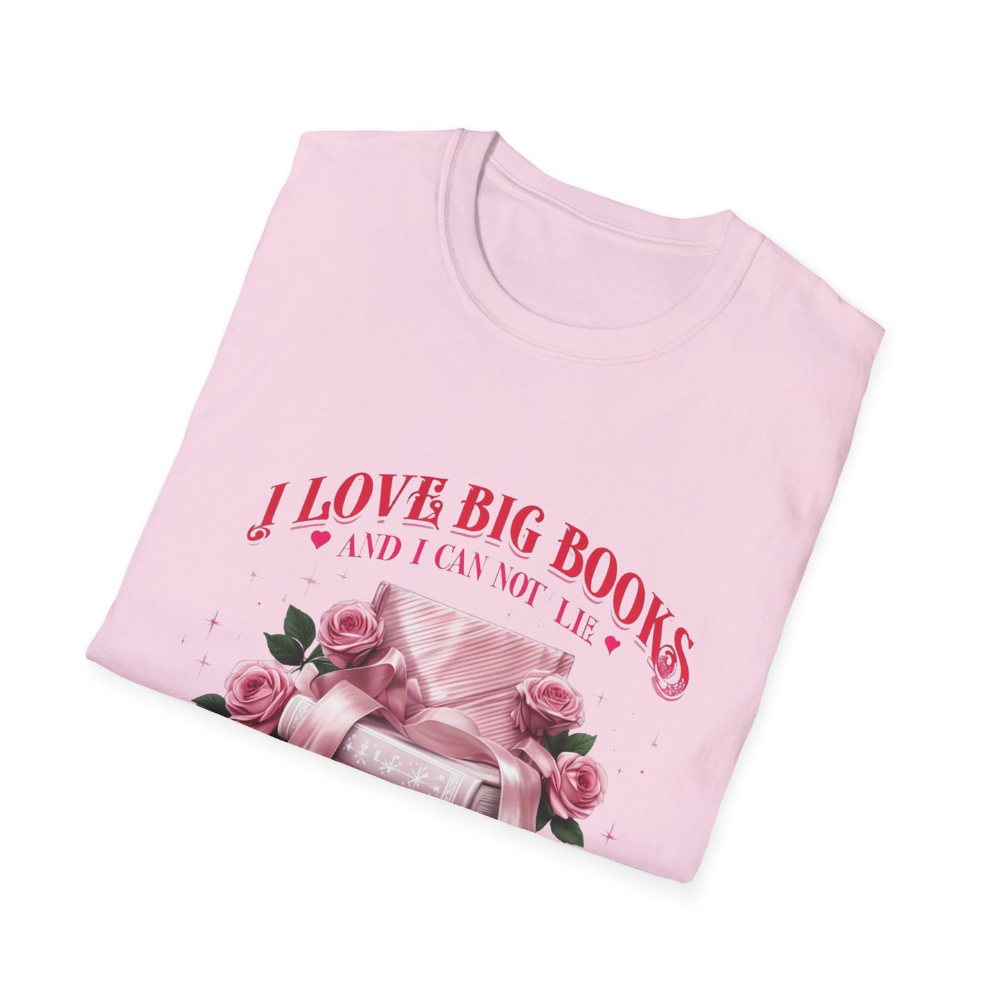 I Love Big Books Unisex Softstyle T-Shirt - Perfect for Book Lovers