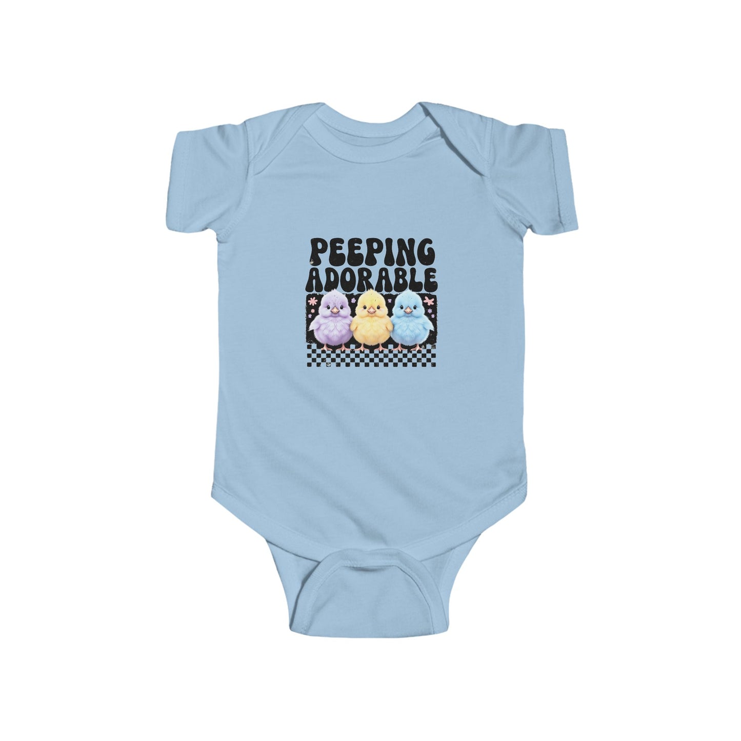 Peeping Adorable Infant Bodysuit, Cute Baby Onesie, Baby Shower Gift, Infant Clothing, Gender-Neutral Baby Outfit, Easter Gift