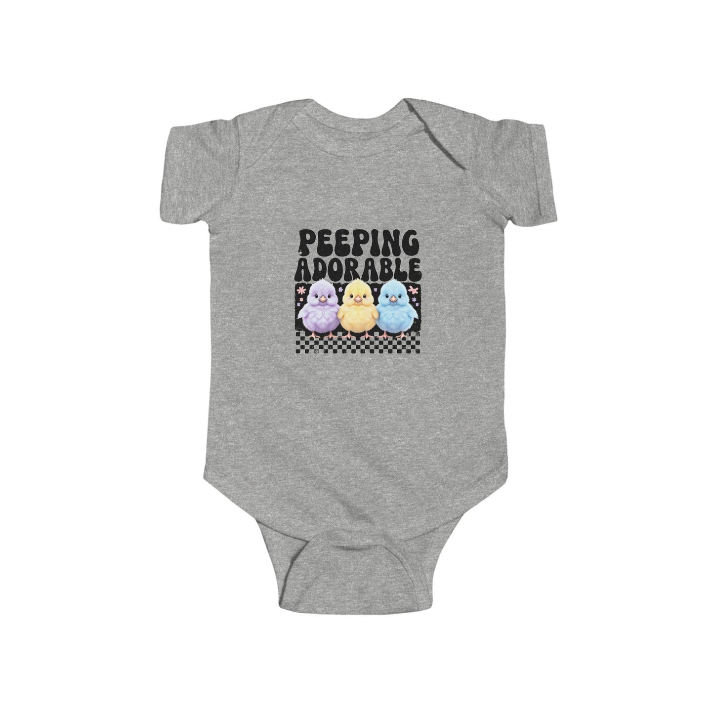 Peeping Adorable Infant Bodysuit, Cute Baby Onesie, Baby Shower Gift, Infant Clothing, Gender-Neutral Baby Outfit, Easter Gift