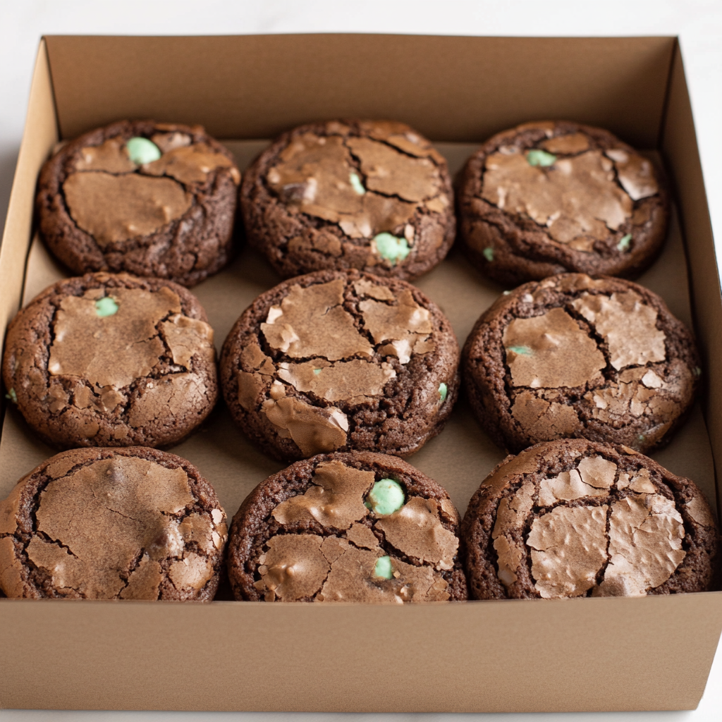 Gourmet Luck of the Irish Mint Brownie Cookies – Classic Bake or Celiac Safe, Fudgy & Festive Treat