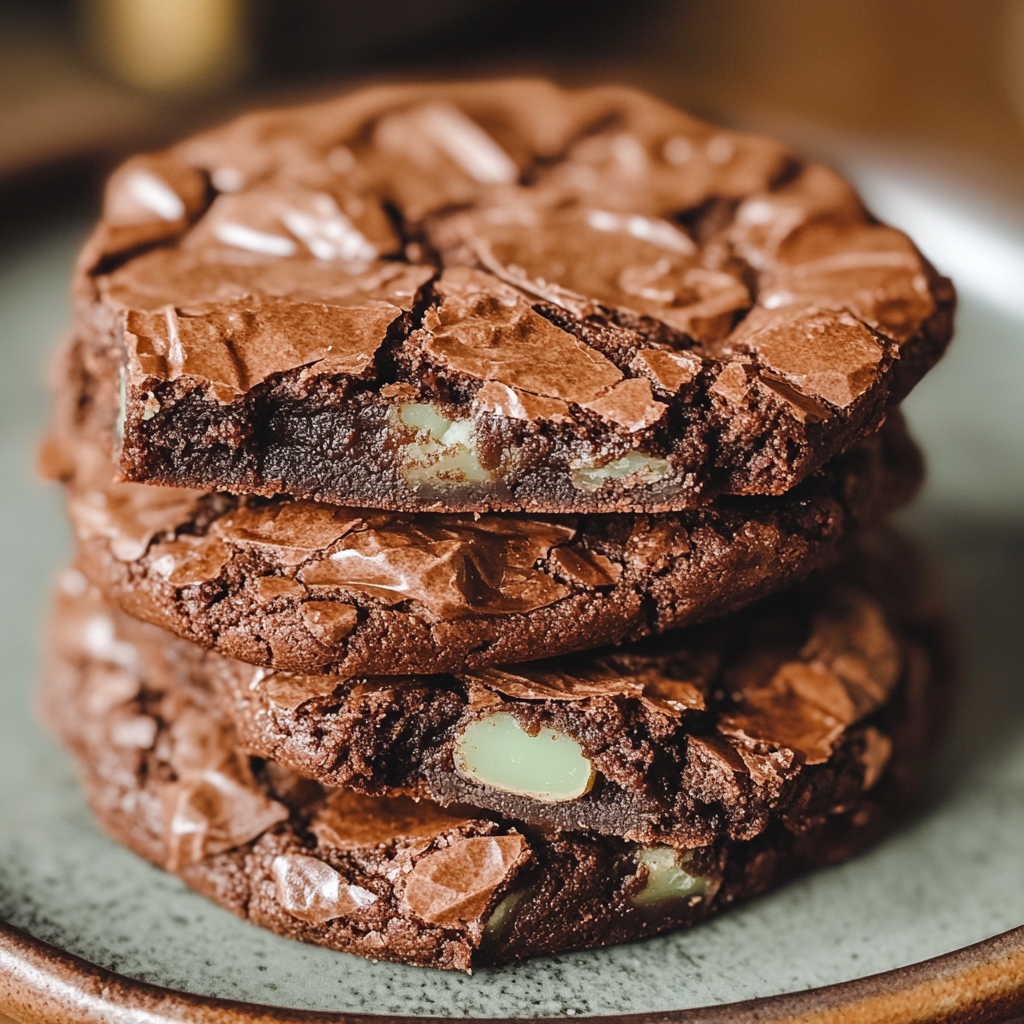 Gourmet Luck of the Irish Mint Brownie Cookies – Classic Bake or Celiac Safe, Fudgy & Festive Treat