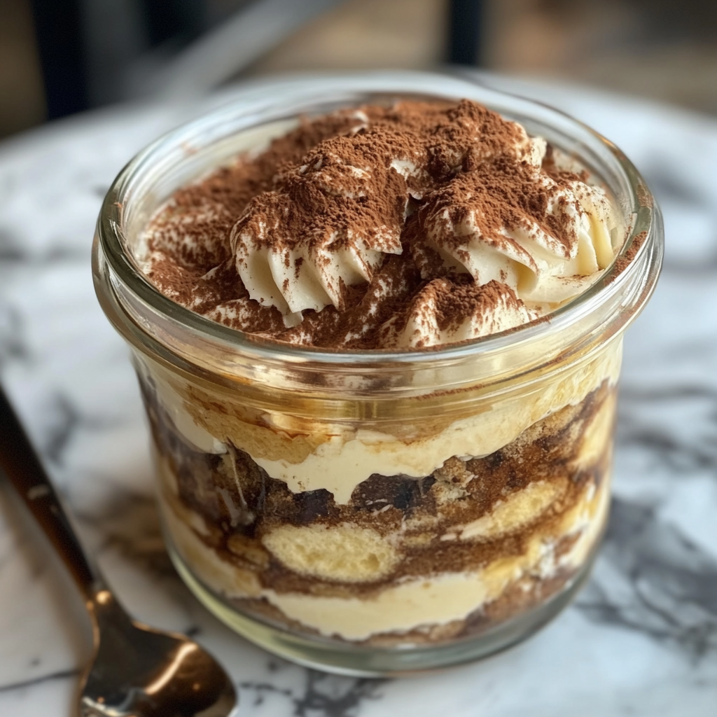 Gourmet Tiramisu Dessert Jar | Classic Italian Indulgence | 10 oz of Espresso-Soaked Bliss