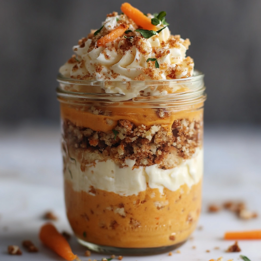 Carrot Cake Dessert Jar – Moist & Spiced | Classic, Celiac Safe Options 🥕🎂